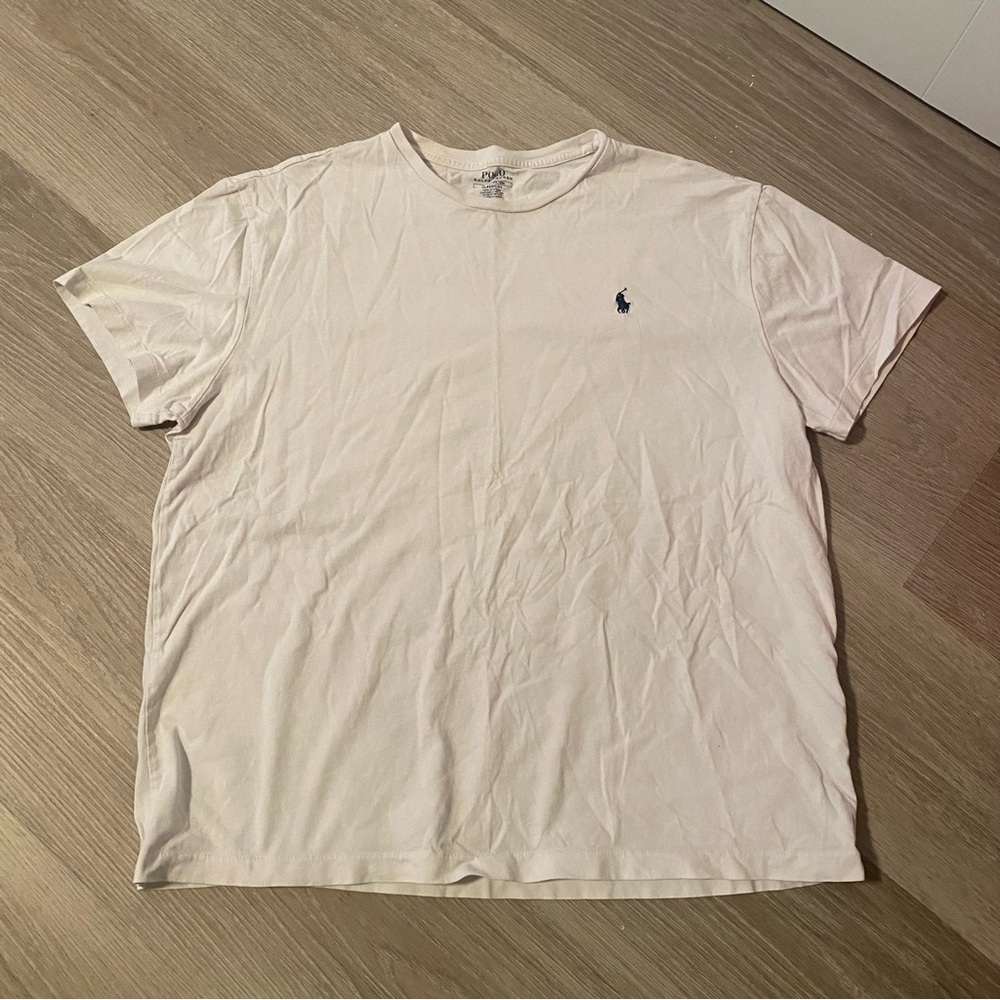 Men’s Large White Ralph Lauren Polo T-Shirt